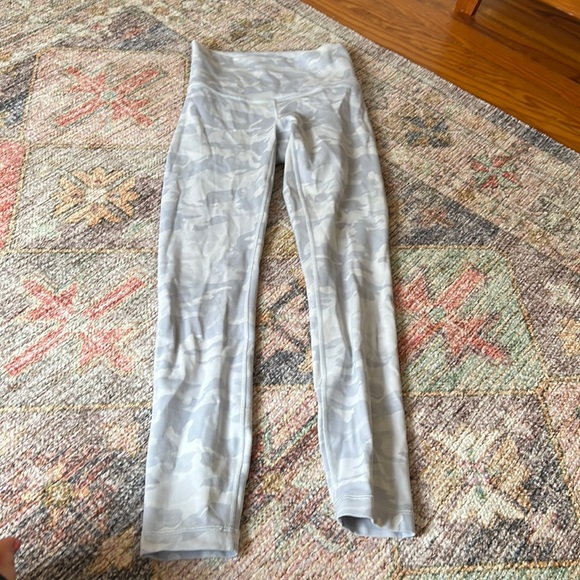 lululemon athletica Pants - lululemon white camo align leggings 25’